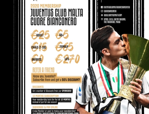 Juventus Club Malta Cuore Bianconero jikkompensa lil membri għal għeluq temporanju, b’tiġdid awtomatiku tas-sħubija u jestendi l-offerta relatata mas-sħubija ta’ membri ġodda